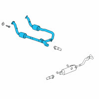 OEM 2003 Dodge Ram 2500 Catalytic Converter Diagram - 52018191AC