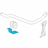 OEM Cadillac Stabilizer Bar Clamp Diagram - 15281710