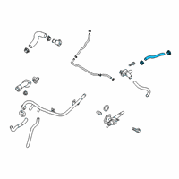 OEM Kia Forte Hose Assembly-Radiator, U Diagram - 25414M7400