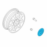 OEM Kia Amanti Wheel Hub Center Cap Assembly Diagram - 529603F200