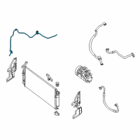 OEM 2014 Nissan Altima Pipe Front Cooler High Diagram - 92440-3TA1A