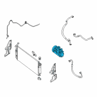 OEM 2015 Nissan Altima Compressor Assy-Cooler Diagram - 92600-3NT4C