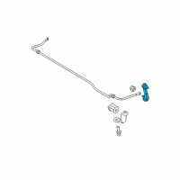 OEM Kia Spectra Link Assembly-Rear Stabilizer Diagram - 5553017010