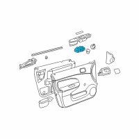 OEM Chevrolet Cobalt Window Switch Diagram - 22721761