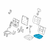 OEM 2003 Acura MDX Pad, Right Rear Seat Cushion Diagram - 82132-S3V-A11