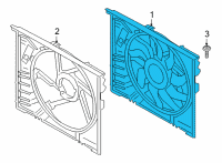 OEM BMW Fan Housing With Fan Diagram - 17-42-8-666-816