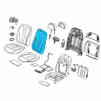 OEM 2015 BMW X5 Heating Element, Comfort Backrest Diagram - 52-10-7-320-373