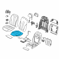OEM 2016 BMW X5 Heating Element, Comfort Seat Diagram - 52-10-7-320-371