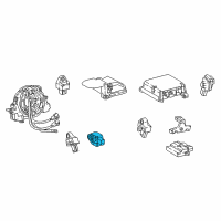 OEM Lexus LS500h Air Bag Sensor Diagram - 8983111011