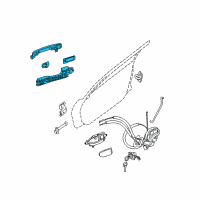 OEM 2010 Nissan Altima Front Door Outside Handle Assembly, Right Diagram - 80606-JA51A