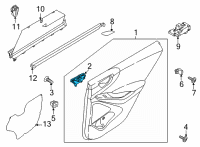 OEM 2022 Hyundai Ioniq 5 HANDLE ASSY-REAR DOOR INSIDE, R Diagram - 83620-GI000-NNB