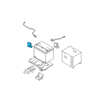 OEM Battery Cable Terminal Assembly Diagram - 37250-2E000