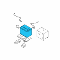 OEM 2010 Hyundai Tucson Battery Assembly Diagram - 37110-2E000