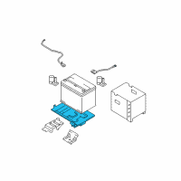 OEM Hyundai Tucson Tray Assembly-Battery Diagram - 37150-2E000