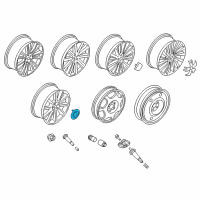 OEM Lincoln Center Cap Diagram - GD9Z-1130-C