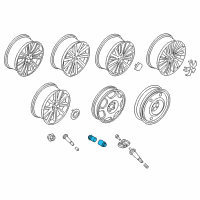 OEM 2017 Ford Edge Wheel Lock Kit Diagram - GR3Z-1A043-A