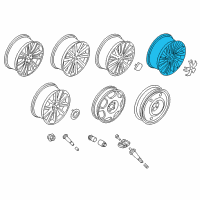 OEM 2020 Lincoln Continental Wheel, Alloy Diagram - HP5Z-1007-F