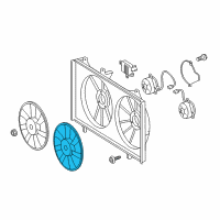 OEM 2016 Lexus ES300h Fan Diagram - 16361-36020