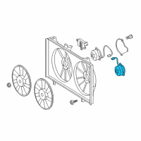 OEM 2004 Lexus RX330 Motor, Cooling Fan Diagram - 16363-20270