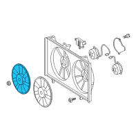 OEM 2014 Lexus ES300h Fan Diagram - 16361-36070