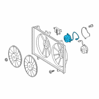 OEM 2018 Lexus ES300h Motor, Cooling Fan Diagram - 16363-36170