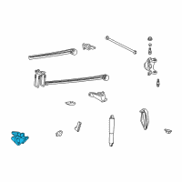 OEM Ford Excursion Spring Front Bracket Diagram - 2C3Z-5340-AC