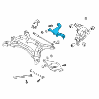OEM Infiniti G37 Rear Right Upper Suspension Arm Assembly Diagram - 55501-JK02A