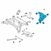 OEM 2010 Infiniti G37 Housing-Rear Axle, LH Diagram - 43019-JK000