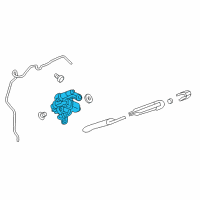 OEM 2019 Chevrolet Spark Motor Asm-Rear Window Wiper Diagram - 95143178