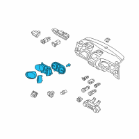 OEM 2011 Hyundai Tucson Cluster Assembly-Instrument Diagram - 94001-2S030