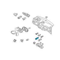 OEM 2011 Hyundai Tucson Switch Assembly-Rear Defroster Diagram - 93780-2S000-TAP