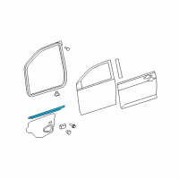 OEM Toyota Belt Molding Diagram - 68160-52150