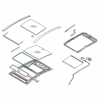 OEM Kia K900 WEATHERSTRIP-PANORAMAROOF Diagram - 816143T500