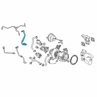 OEM 2020 GMC Terrain Oil Outlet Tube Diagram - 12673207