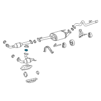 OEM Lexus RX450h Gasket, Exhaust Pipe Diagram - 90080-43036