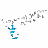 OEM 2014 Toyota FJ Cruiser Converter & Pipe Diagram - 17450-31190