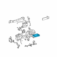 OEM 2005 Lexus LS430 Rear Cooler Filter Diagram - 88508-50080