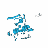 OEM Lexus LS430 Blower Assy, Air Conditioner Diagram - 87030-50030