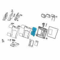 OEM 2015 Cadillac XTS Seat Back Heater Diagram - 22891004