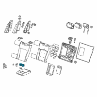 OEM Cadillac XTS Cup Holder Diagram - 13579066