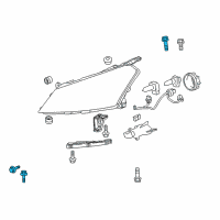 OEM 2016 Buick Enclave Engine Cover Bolt Diagram - 11518523