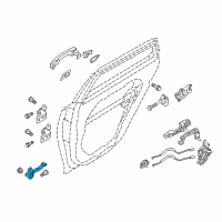 OEM 2018 Kia Optima Checker Assembly-Rear Door Diagram - 79480D5000