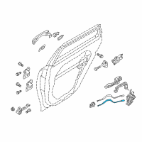 OEM 2018 Kia Optima Cable Assembly-Rear Door Inside Diagram - 81471D4000