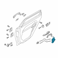 OEM 2018 Kia Optima Latch & ACTUATOR Sub Diagram - 81425D5000