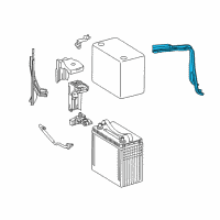 OEM 2014 Toyota Prius C Hold Down Clamp Diagram - 74481-52080