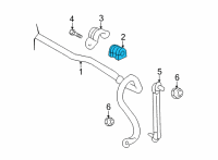 OEM Nissan Versa BUSHING STABLZR Diagram - 54613-5EE0B