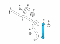 OEM Nissan Versa Rod Assy-Connecting, Stabilizer Diagram - 54618-5RB0A