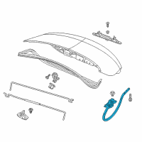 OEM Chrysler 200 Hinge-Deck Lid Diagram - 68159368AD