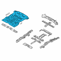 OEM Hyundai Veracruz Panel-Rear Floor Diagram - 65520-3J300