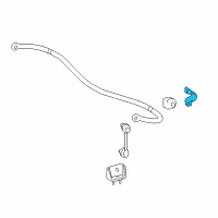 OEM 2012 Lexus RX350 Bracket, Rear Stabilizer Bar, NO.1 Diagram - 48832-0E070